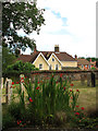View across the churchyard of Holy Trinity Church, Bungay in NR35 1EE
