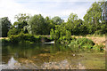 Clare Mill gates and the River Stour in CO10 8NJ