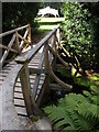 Rustic Bridge, Dunham Massey garden (National Trust) in WA14 4TR