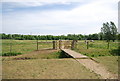 Footbridge, Bowthorpe Southern Park in NR5 9HQ