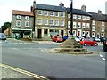 The Cross and crossroads in centre of Bedale in DL8 1AT