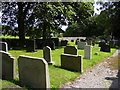 Churchyard, St John the Evangelist Church, Read, Lancashire in BB12 7QQ
