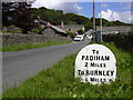Milestone, Whins Lane, Read, Lancashire in East Whalley, Read & Simonstone Ward
