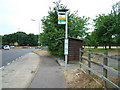 Amwell Roundabout bus stop in SG13 7NZ