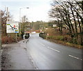 Newport Road approaches Crown Roundabout in NP44 8JE