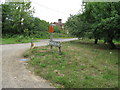 Bridleway and farm entrance to Burgate Farm in GU8 4EE