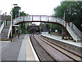 Footbridge at Stamford railway station in PE9 2HQ