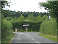 The road from Ramsden meets the B4022 in West Oxfordshire District
