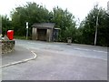 Bus stop on Station Road (A684) viewed from Guldrey Lane in LA10 5HF