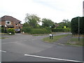 Looking from Moggs Mead into Pulens Lane in GU31 4JF