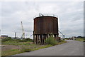 Disused water storage tank, MIR Steelworks, Newport in Nash Community