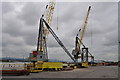 Cranes at MIR Steelworks, Newport in Nash Community