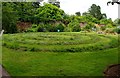 Arley Arboretum & Gardens (21) - mown spiral in gardens in DY12 1XF