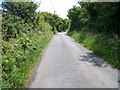Llanbedrog Road north of Henllys Ganol in Llanbedrog Community