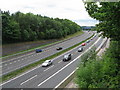M4 near Cardiff, looking west in CF14 7TT