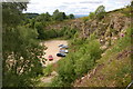 Wagon Quarry carpark on Leckhampton Hill in GL53 9QW