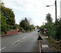 Marshfield Road approaches a bend in CF3 2UR