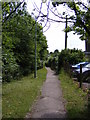 Footpath to Station Road in IP19 8AB