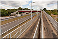 Magnificent footbridge over A31 at St Leonards in BH24 2FE