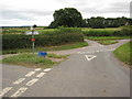 Road junction near Tyberton in HR2 9PB