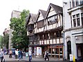 Medieval building in Cornmarket Street in OX1 1LD