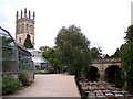 Magdalen College Tower and Bridge from the Botanic Gardens in OX1 3UQ