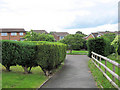 Path between Asquith Close and Thames Drive in ST8 7UB