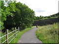 Taff Trail (NCN route 8) near Merthyr, passing Cyfarthfa ironworks in CF48 1LF