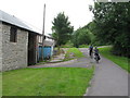 Taff Trail (NCN route 8) near Aberfan. On the left is the entrance to Ynysygored Farm. in CF48 4QN