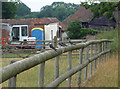 Swallows on a fence at Heath End in HP4 3UB