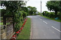 Approaching the main road in YO22 4LT