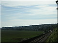 Grange-over-Sands: town and station from near Blawith Point in LA11 6ER