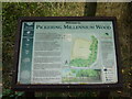 Noticeboard at Millennium Wood entrance in YO18 8LP