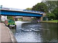 Bridge carrying A533 slip road over the Bridgewater Canal in WA7 1JF