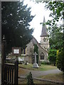 Entrance to the Parish Church of St James Church, North Cray in DA14 5LZ