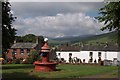 Dufton: old well and Stag Inn in CA16 6DB