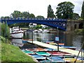 Bridge and boats, River Severn at Stourport in DY13 0TA