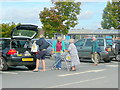 Supermarket car-park scene in HR9 5NY