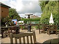 The Shropshire Union Canal from the Cheshire Cat beer garden in CH3 7BA