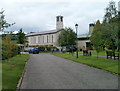 Approach road to Wenallt Chapel, Thornhill Cemetery, Cardiff in CF14 6QH