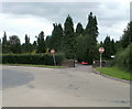Exit road, Thornhill Cemetery, Cardiff in CF14 6QH