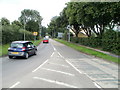 Cardiff : Thornhill Road heads north from Excalibur Drive roundabout in CF14 9FP