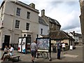 Cirencester: Information board next to St John The Baptist church in GL7 1AE
