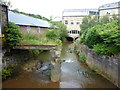 Walsden Water before it flows under Darwin House in OL14 6PB