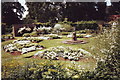 The 'White Garden' at Barrington Court, Somerset in TA19 0NQ
