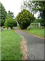 St Mary, Monewden- church path in Monewden