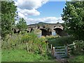Riverside path approaching Usk Bridge from the west in NP7 9LJ