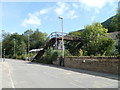 Disused railway footbridge, High Street, Crosskeys in Crosskeys Community