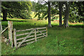 Gate into fields near Dunain House in IV3 6LF