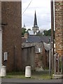 View of St Cuthbert's Church spire, Darlington in DL1 5DW